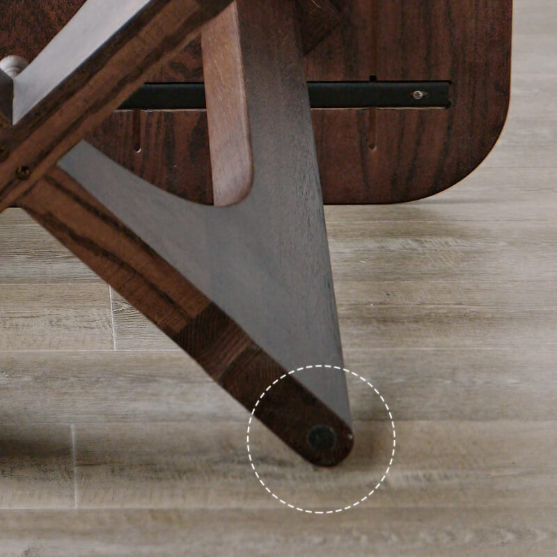 31.5″ Rectangle Walnut Dining Table - Wood Top - Seats 2-4 - Rustic
