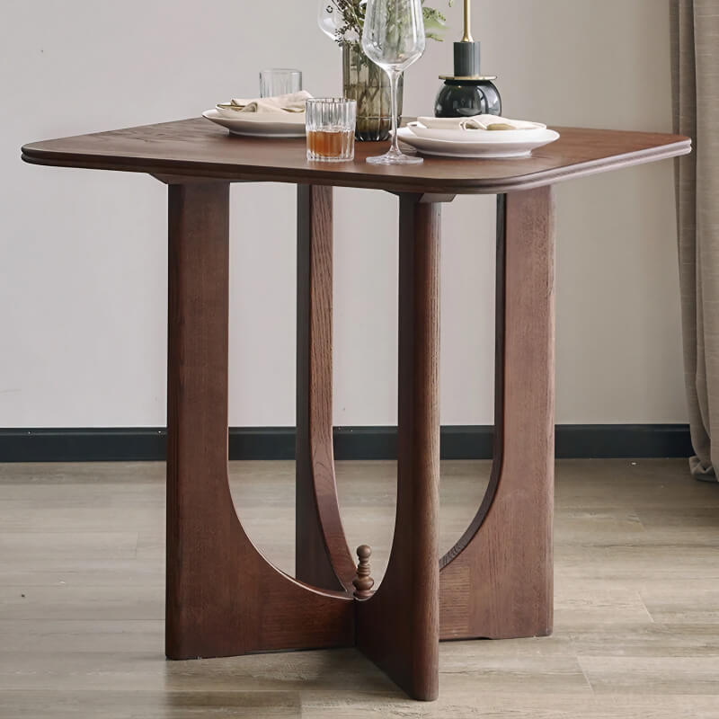 31.5″ Rectangle Walnut Dining Table - Wood Top - Seats 2-4 - Rustic