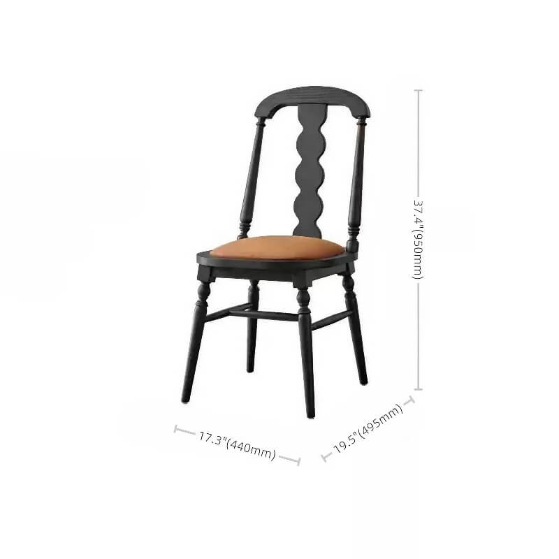 37.4″ Velvet Upholstered Dining Chair - Mid-Century Modern, Solid Wood Frame, Walnut Legs