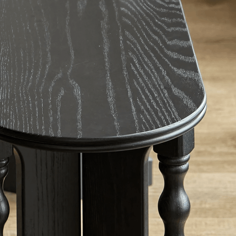 47″ Solid Wood Bench Dining Chair - Mid-Century Modern
