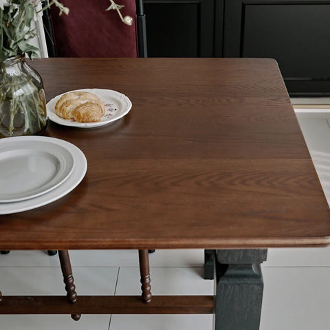 63″ Rectangle Walnut Wood Dining Table - Seats 4-6 - Mid-Century Modern