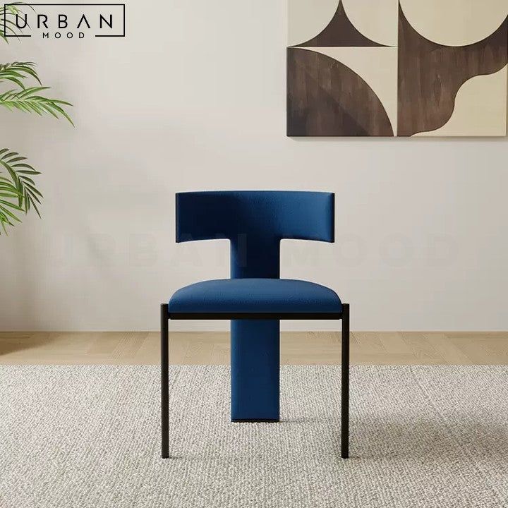ALCINA Modern Velvet Dining Chair with Carbon Steel Frame - URBANMOOD
