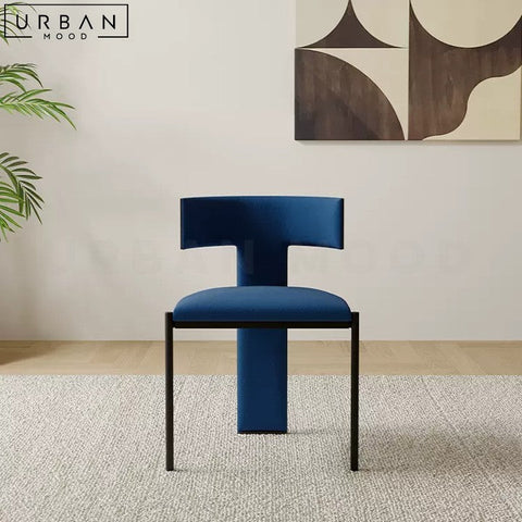 ALCINA Modern Velvet Dining Chair with Carbon Steel Frame - URBANMOOD