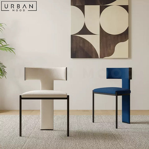 ALCINA Modern Velvet Dining Chair with Carbon Steel Frame - URBANMOOD