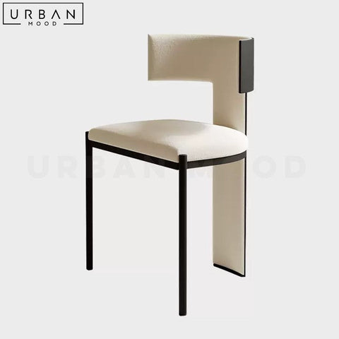 ALCINA Modern Velvet Dining Chair with Carbon Steel Frame - URBANMOOD