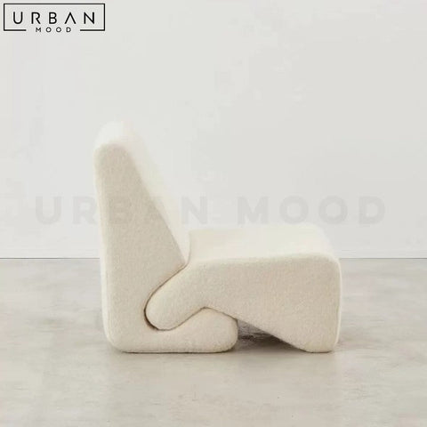 ANAM Modern Boucle Leisure Chair Cozy Hygge Design - URBANMOOD