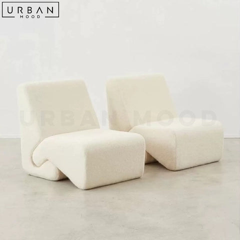 ANAM Modern Boucle Leisure Chair Cozy Hygge Design - URBANMOOD