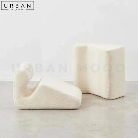 ANAM Modern Boucle Leisure Chair Cozy Hygge Design - URBANMOOD