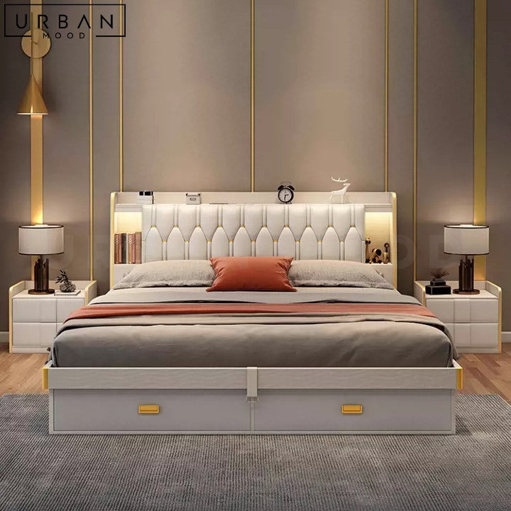ANAYA Modern Storage Bedframe with Sleek Design - URBANMOOD