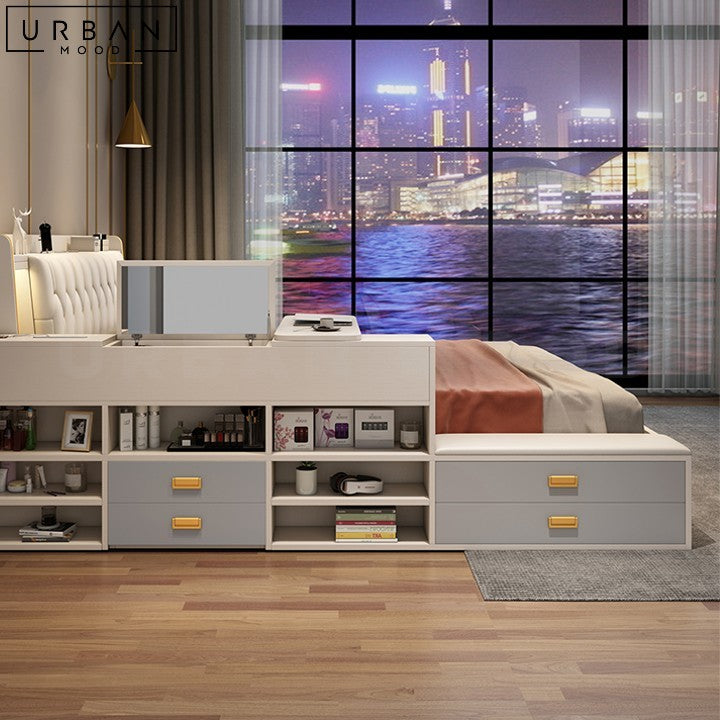 ANAYA Modern Storage Bedframe with Sleek Design - URBANMOOD