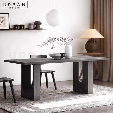 AVALOS Modern Solid Wood Dining Table Durable Classic - URBANMOOD