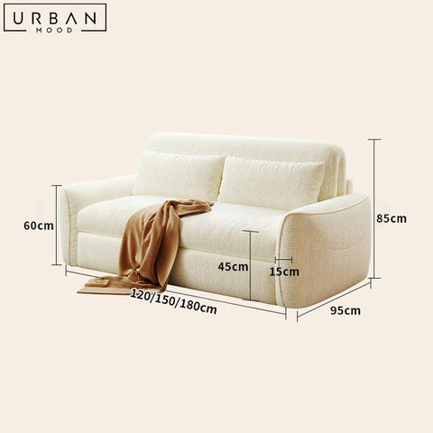 BAIRD Modern Electric Boucle Sofa Bed Contemporary Design - URBANMOOD