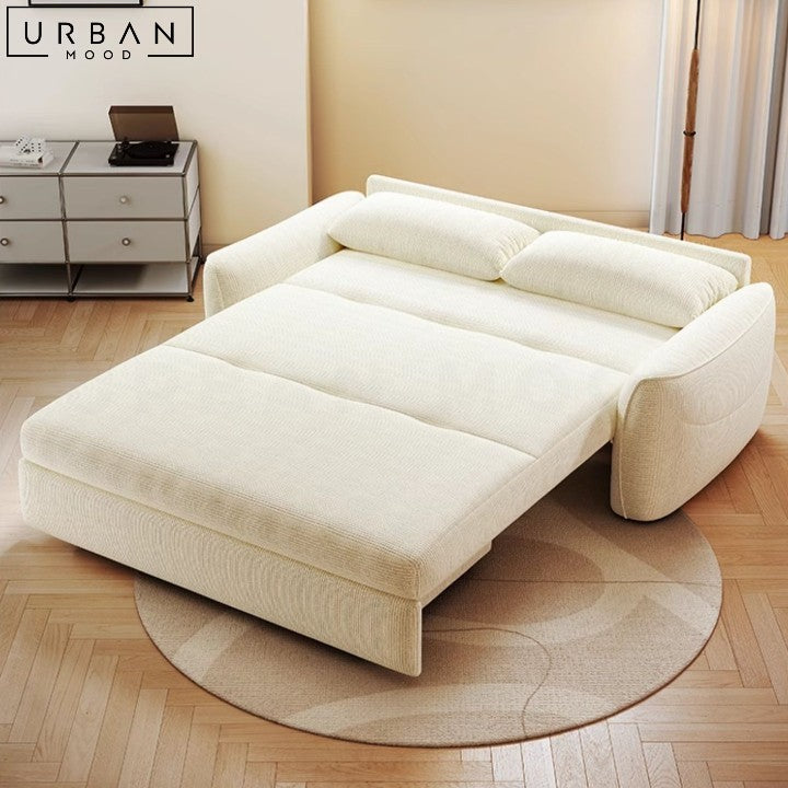 BAIRD Modern Electric Boucle Sofa Bed Contemporary Design - URBANMOOD