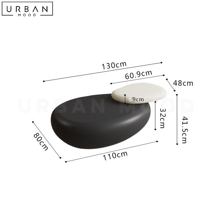 BALLE Modern Hygge Swivel Coffee Table with Side Tray - URBANMOOD