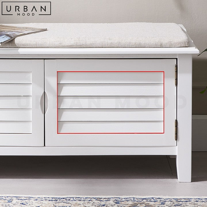 BARING Modern Entryway Bench with Shoe Storage - URBANMOOD
