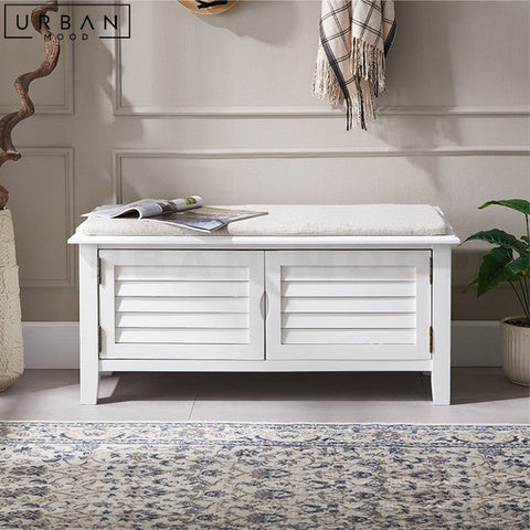 BARING Modern Entryway Bench with Shoe Storage - URBANMOOD