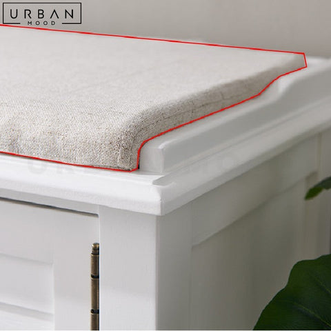 BARING Modern Entryway Bench with Shoe Storage - URBANMOOD