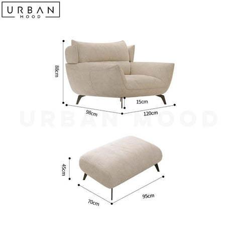 BENAVIDES Modern Cat Friendly Fabric Sofa Antibacterial - URBANMOOD