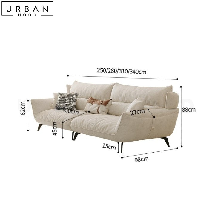 BENAVIDES Modern Cat Friendly Fabric Sofa Antibacterial - URBANMOOD