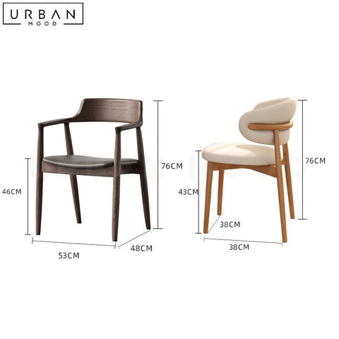 BIEL Round Solid Wood Dining Table with Sintered Stone Top - URBANMOOD