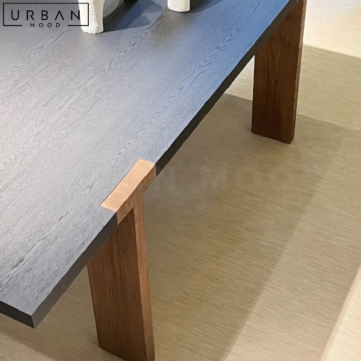 BITRUS Modern Ash Wood Dining Table Contemporary Elegance - URBANMOOD