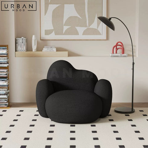 BRAVO Modern Boucle Armchair Plush Upholstery - URBANMOOD