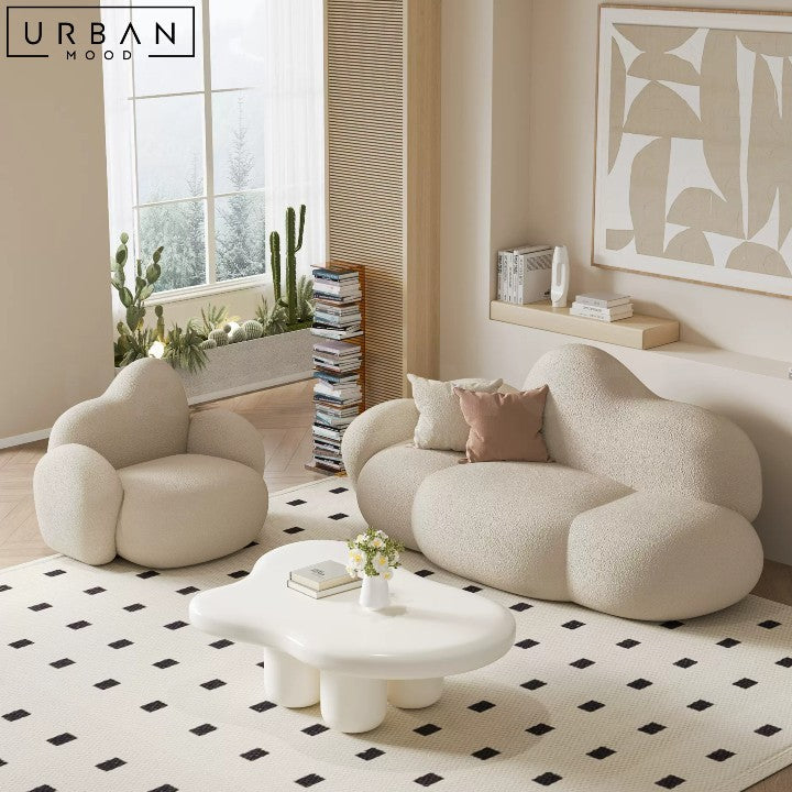 BRAVO Modern Boucle Armchair Plush Upholstery - URBANMOOD