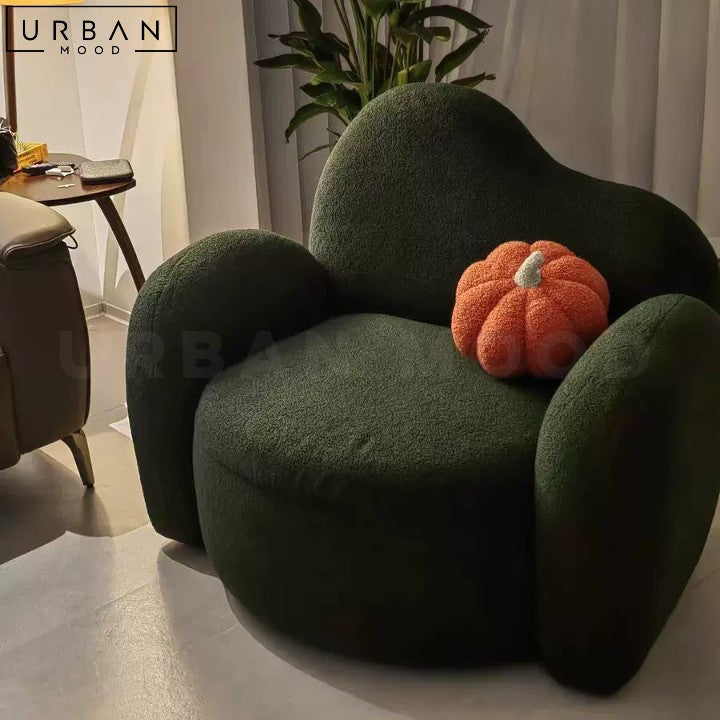 BRAVO Modern Boucle Armchair Plush Upholstery - URBANMOOD