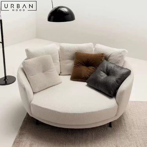 BUTLER Modern Fabric Lounge Chair Comfortable Cotton Linen - URBANMOOD