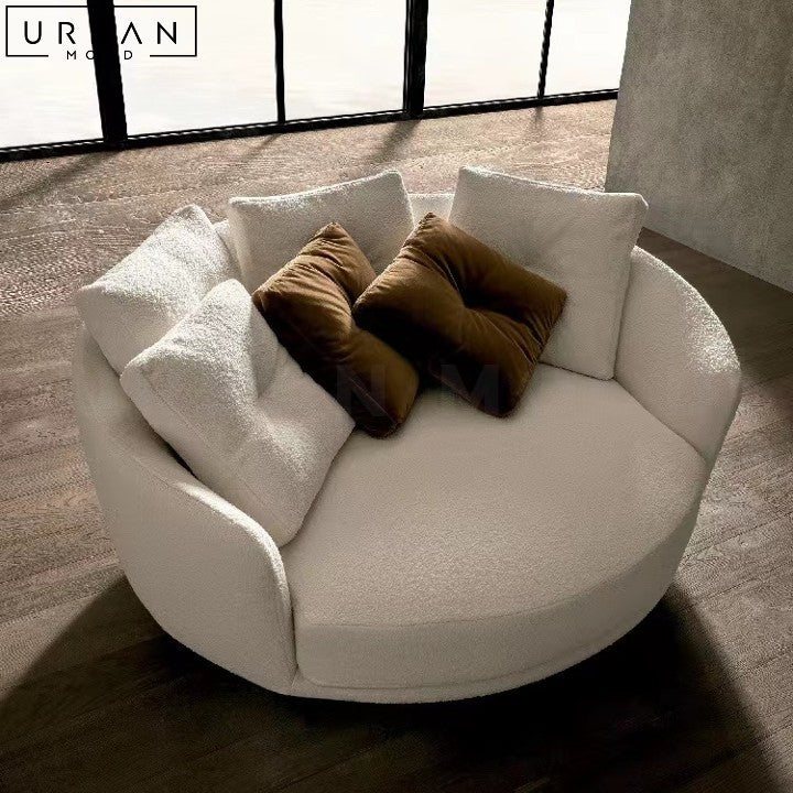 BUTLER Modern Fabric Lounge Chair Comfortable Cotton Linen - URBANMOOD