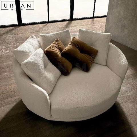 BUTLER Modern Fabric Lounge Chair Comfortable Cotton Linen - URBANMOOD