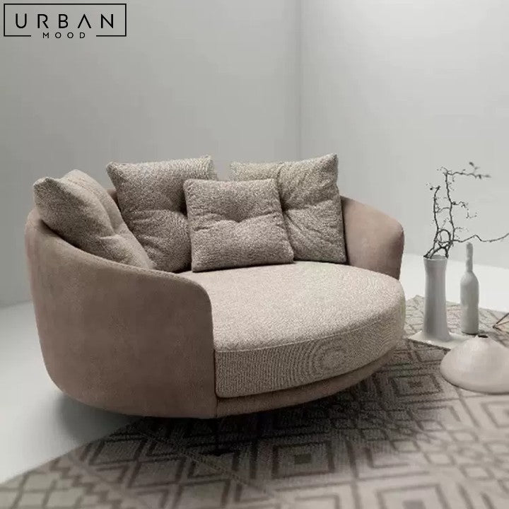 BUTLER Modern Fabric Lounge Chair Comfortable Cotton Linen - URBANMOOD