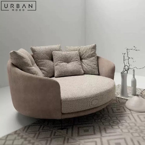 BUTLER Modern Fabric Lounge Chair Comfortable Cotton Linen - URBANMOOD