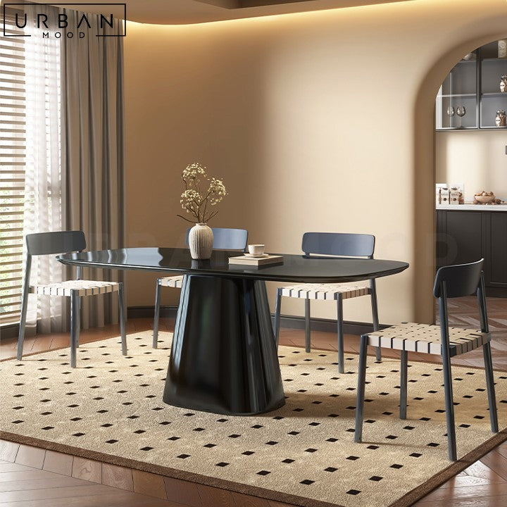CARRIE Modern Elegant Dining Table Piano Finish - URBANMOOD