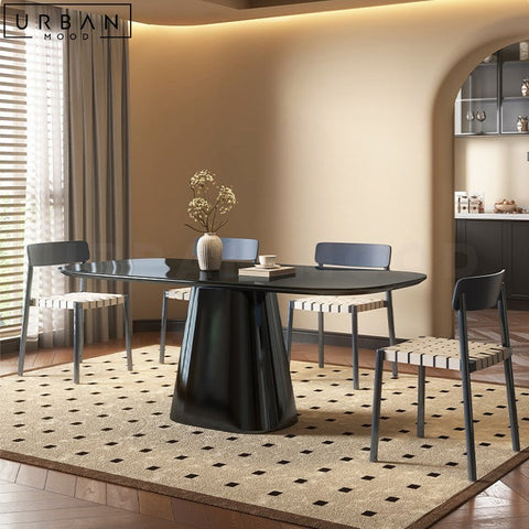 CARRIE Modern Elegant Dining Table Piano Finish - URBANMOOD