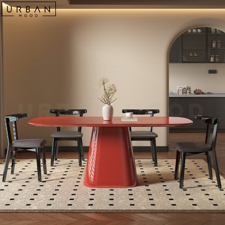 CARRIE Modern Elegant Dining Table Piano Finish - URBANMOOD