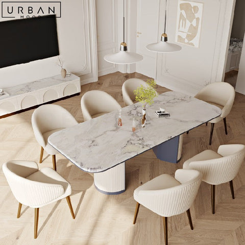 CATARINA Modern Marble Dining Table for Elegant Dining - URBANMOOD