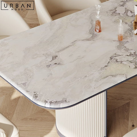 CATARINA Modern Marble Dining Table for Elegant Dining - URBANMOOD
