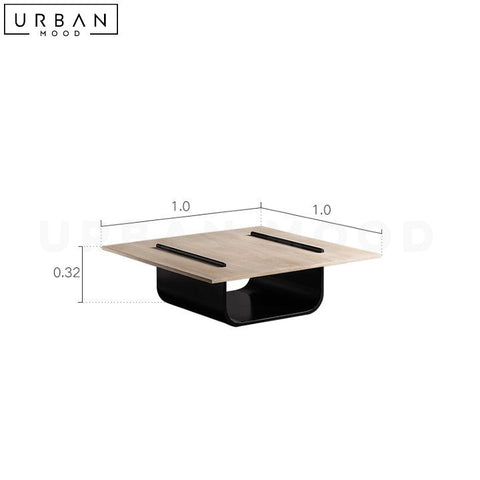 CHARS Modern Solid Wood Coffee Table Minimalist Design - URBANMOOD