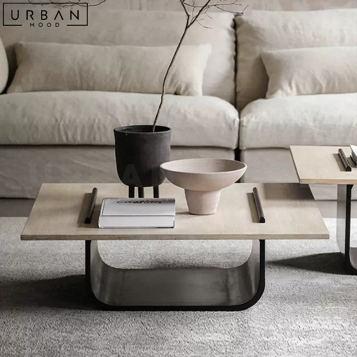 CHARS Modern Solid Wood Coffee Table Minimalist Design - URBANMOOD