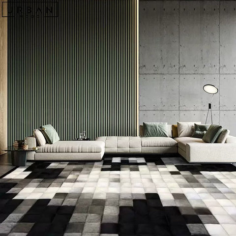 CHAUVIN Modern Cowhide Rug Contemporary Luxury - URBANMOOD