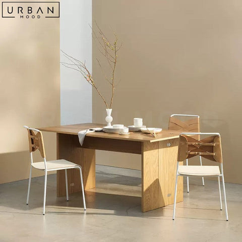 CHISOM Modern Foldable Wooden Dining Table - URBANMOOD