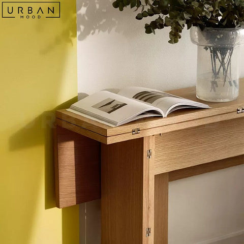 CHISOM Modern Foldable Wooden Dining Table - URBANMOOD