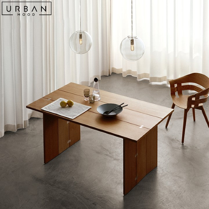 CHISOM Modern Foldable Wooden Dining Table - URBANMOOD