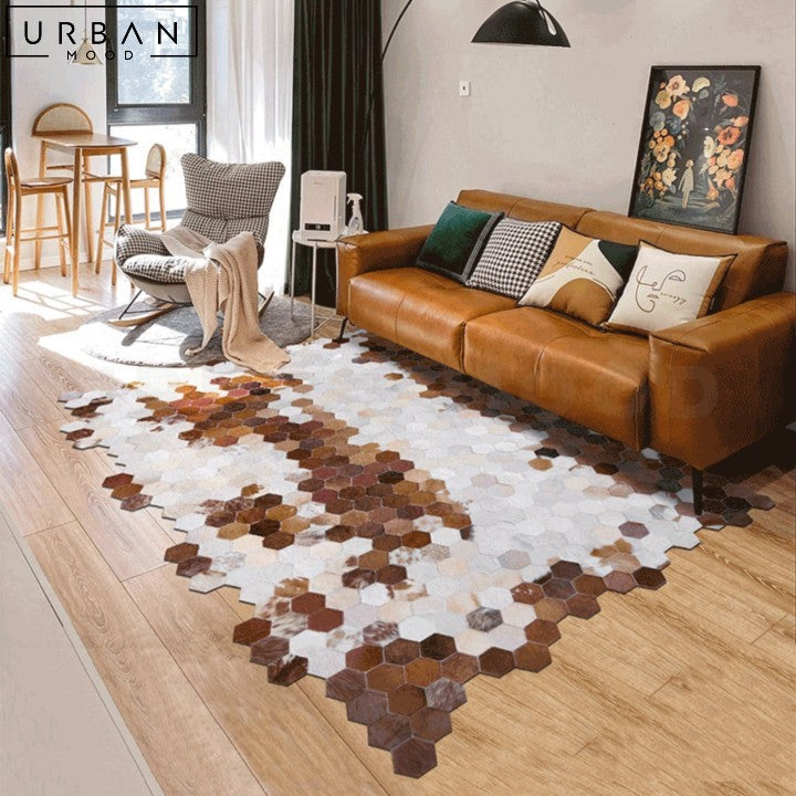 COELHO Luxurious Modern Cowhide Area Rug - URBANMOOD