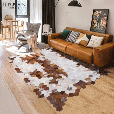 COELHO Luxurious Modern Cowhide Area Rug - URBANMOOD