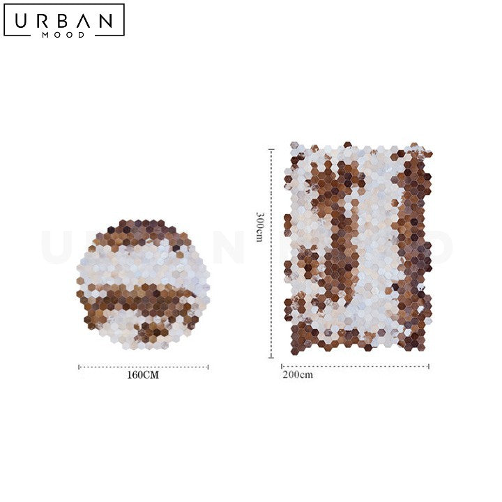COELHO Luxurious Modern Cowhide Area Rug - URBANMOOD