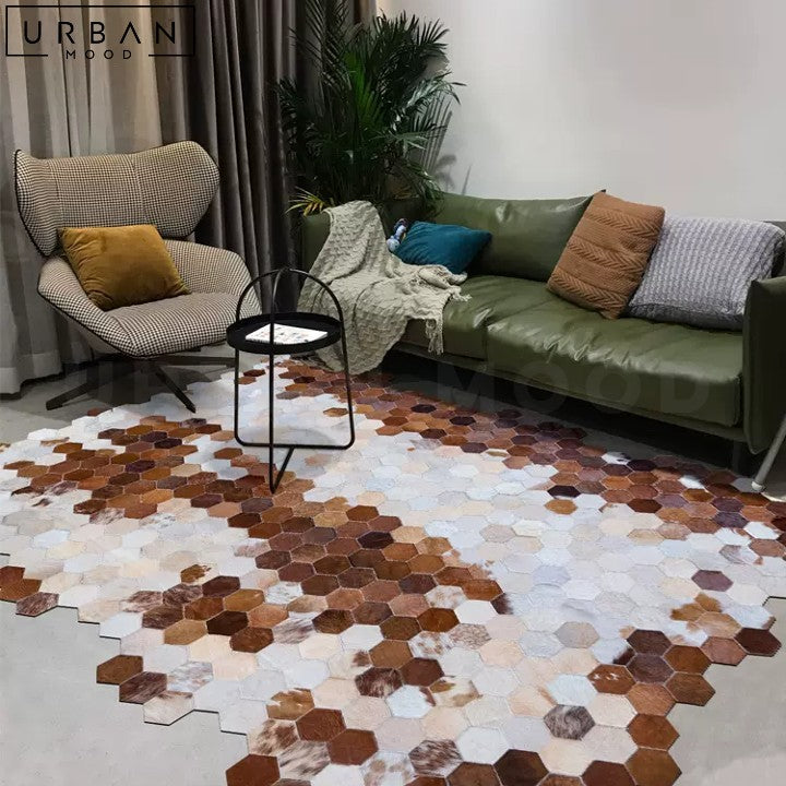 COELHO Luxurious Modern Cowhide Area Rug - URBANMOOD
