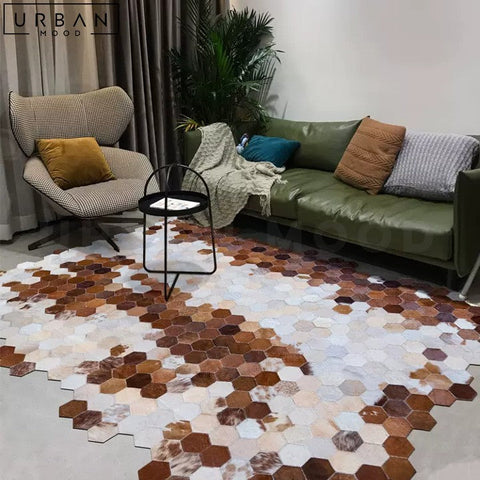 COELHO Luxurious Modern Cowhide Area Rug - URBANMOOD