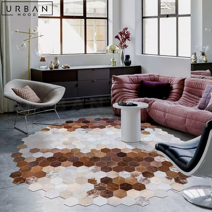 COELHO Luxurious Modern Cowhide Area Rug - URBANMOOD